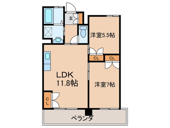 REZIA小倉の物件間取画像